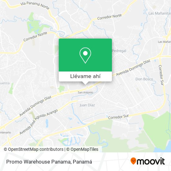 Mapa de Promo Warehouse Panama