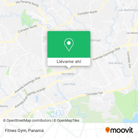 Mapa de Fitnes Gym