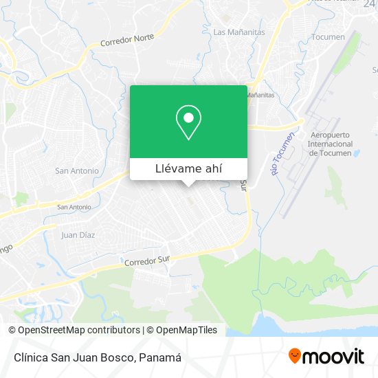 Mapa de Clínica San Juan Bosco