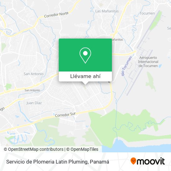 Mapa de Servicio de Plomeria Latin Pluming