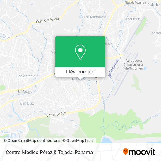 Mapa de Centro Médico Pérez & Tejada