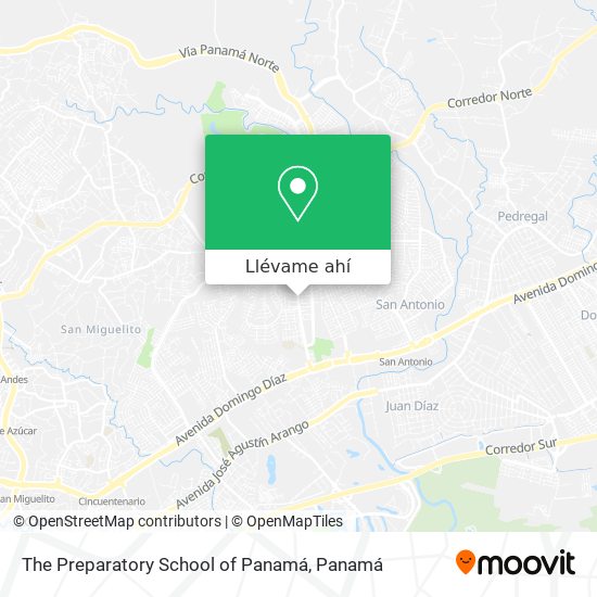 Mapa de The Preparatory School of Panamá