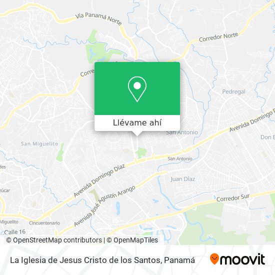 Mapa de La Iglesia de Jesus Cristo de los Santos