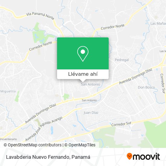 Mapa de Lavabderia Nuevo Fernando