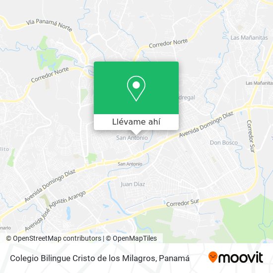 Mapa de Colegio Bilingue Cristo de los Milagros