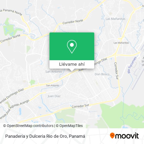 Mapa de Panaderia y Dulceria Rio de Oro