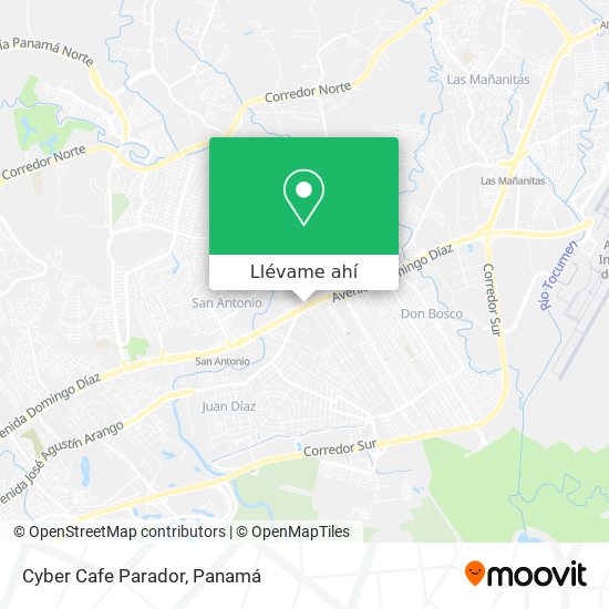 Mapa de Cyber Cafe Parador