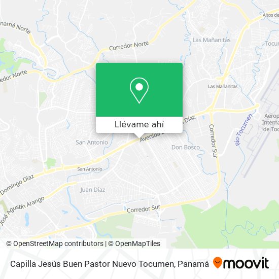 Mapa de Capilla Jesús Buen Pastor Nuevo Tocumen