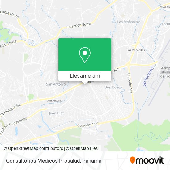 Mapa de Consultorios Medicos Prosalud