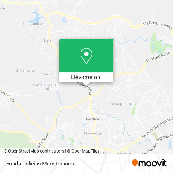 Mapa de Fonda Delicias Mary