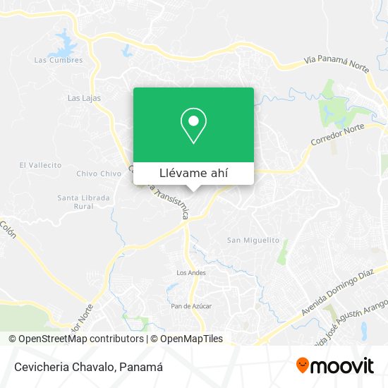 Mapa de Cevicheria Chavalo