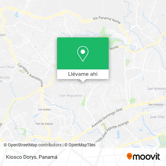 Mapa de Kiosco Dorys
