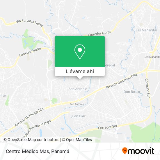 Mapa de Centro Médico Mas