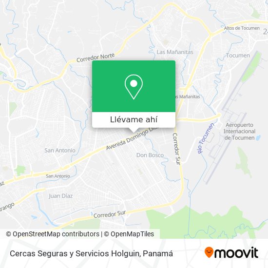 Mapa de Cercas Seguras y Servicios Holguin