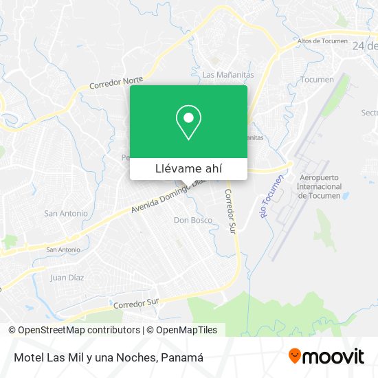 Mapa de Motel Las Mil y una Noches