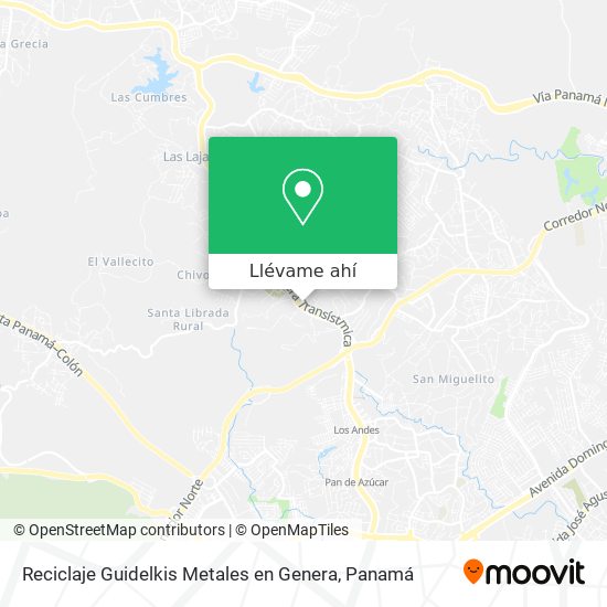 Mapa de Reciclaje Guidelkis Metales en Genera