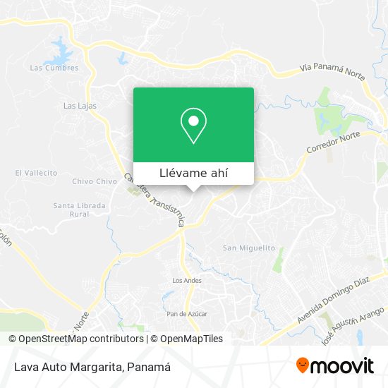 Mapa de Lava Auto Margarita
