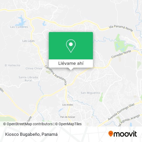 Mapa de Kiosco Bugabeño