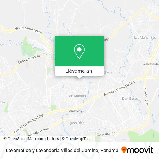Mapa de Lavamatico y Lavanderia Villas del Camino
