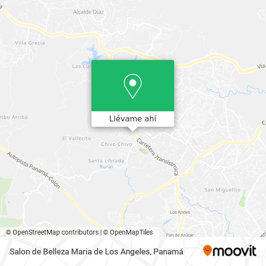 Mapa de Salon de Belleza Maria de Los Angeles