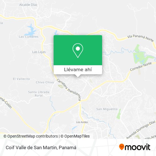 Mapa de Coif Valle de San Martin