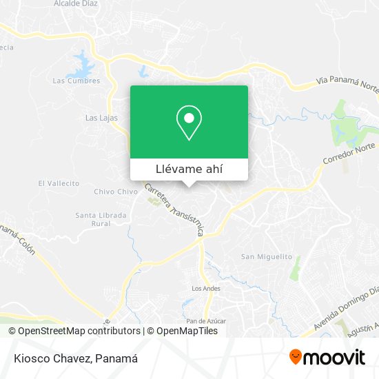 Mapa de Kiosco Chavez