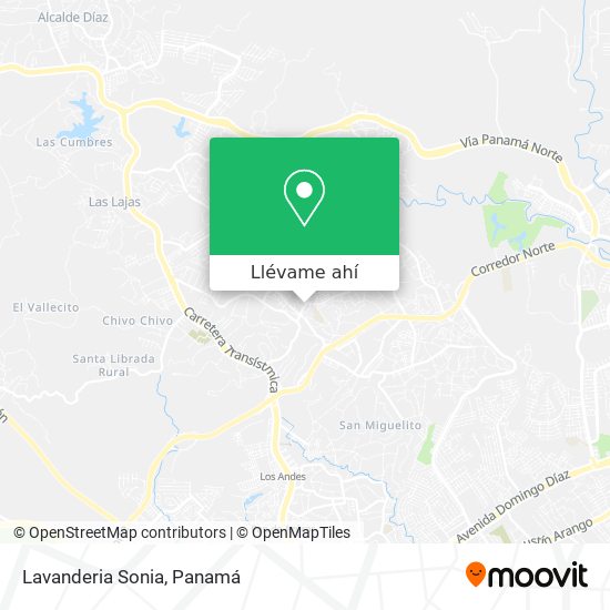 Mapa de Lavanderia Sonia