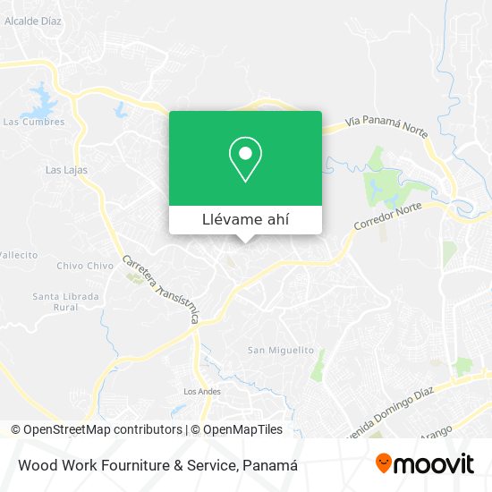 Mapa de Wood Work Fourniture & Service