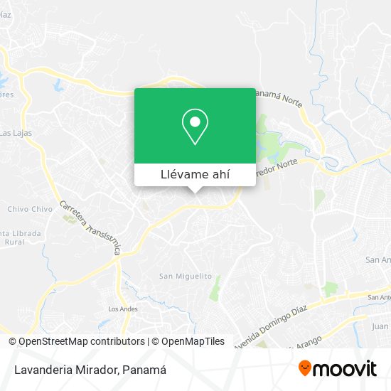 Mapa de Lavanderia Mirador