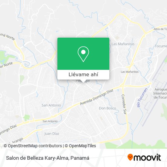 Mapa de Salon de Belleza Kary-Alma