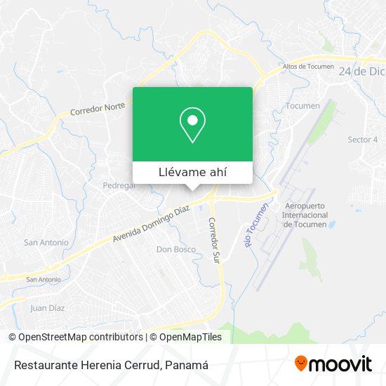 Mapa de Restaurante Herenia Cerrud