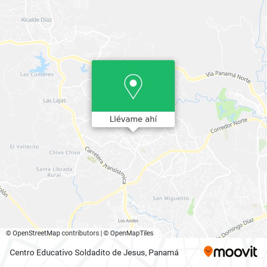Mapa de Centro Educativo Soldadito de Jesus