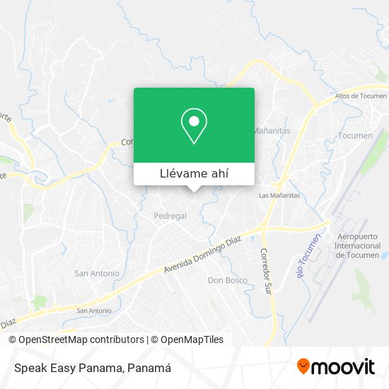 Mapa de Speak Easy Panama