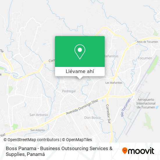 Mapa de Boss Panama - Business Outsourcing Services & Supplies