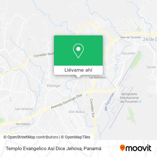 Mapa de Templo Evangelico Asi Dice Jehova