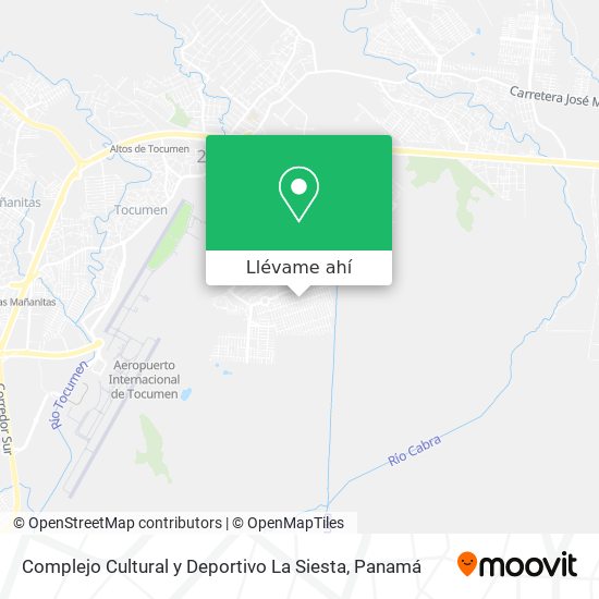 Mapa de Complejo Cultural y Deportivo La Siesta