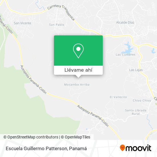 Mapa de Escuela Guillermo Patterson