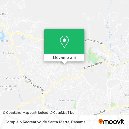 Mapa de Complejo Recreativo de Santa Marta