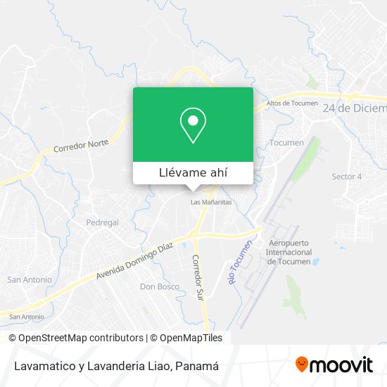 Mapa de Lavamatico y Lavanderia Liao