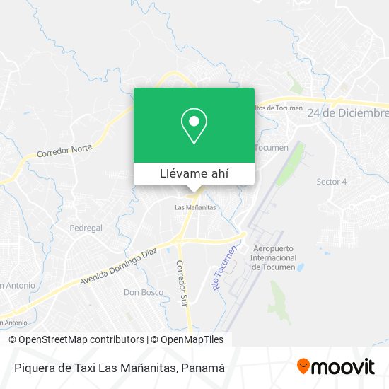 Mapa de Piquera de Taxi Las Mañanitas