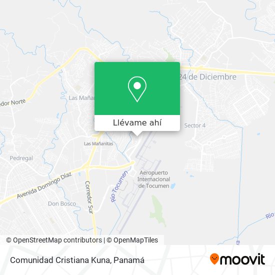 Mapa de Comunidad Cristiana Kuna