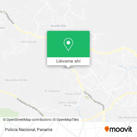 Mapa de Policía Nacional