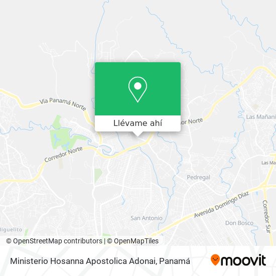 Mapa de Ministerio Hosanna Apostolica Adonai