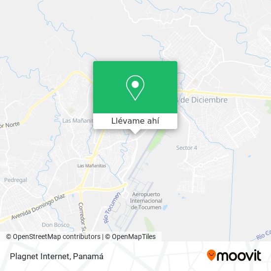 Mapa de Plagnet Internet