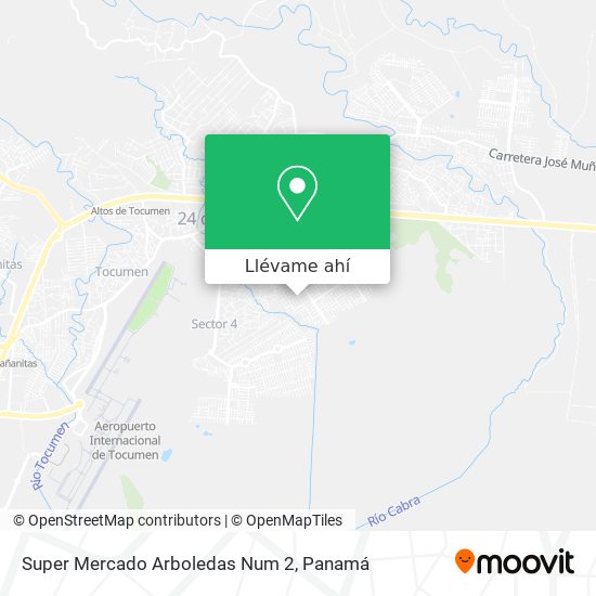 Mapa de Super Mercado Arboledas Num 2