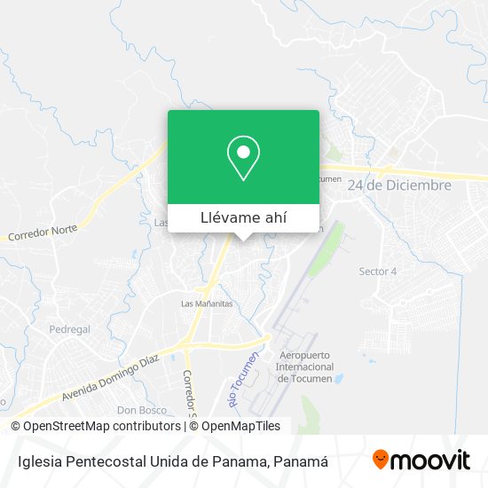 Mapa de Iglesia Pentecostal Unida de Panama