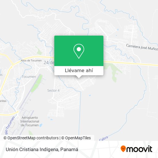 Mapa de Unión Cristiana Indígena