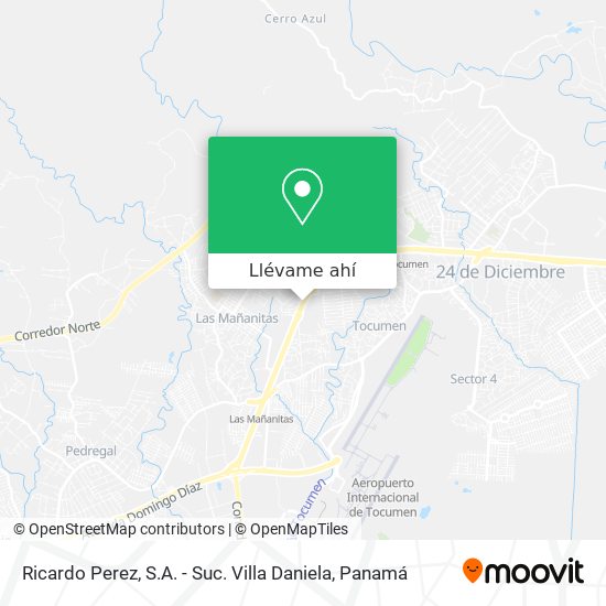 Mapa de Ricardo Perez, S.A. - Suc. Villa Daniela