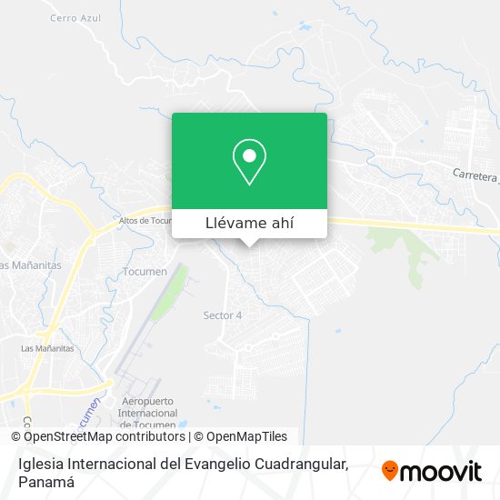 Mapa de Iglesia Internacional del Evangelio Cuadrangular