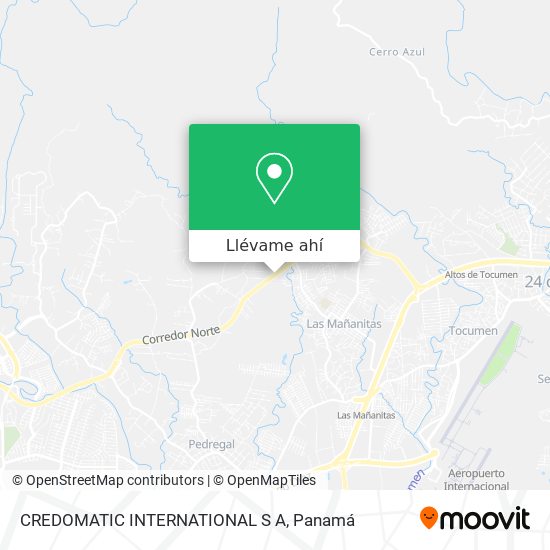 Mapa de CREDOMATIC INTERNATIONAL S A